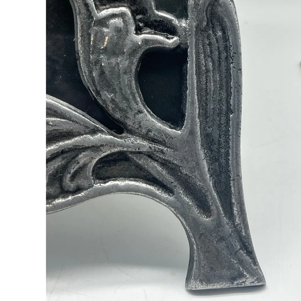 Art Nouveau‎ style Vtg pewter/metal picture frame Argentina Peltrina Diseños.